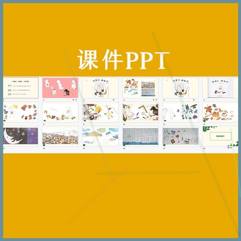 幼儿园优质公开课大班语言《收集东收集西 》视频教案课件PPT.