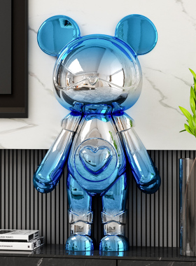 摆件手办公仔电视柜轻奢风装饰品