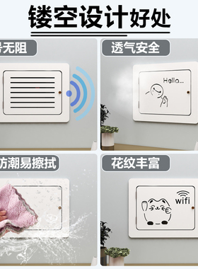 电表箱装饰画弱电集线箱遮挡多媒体配电2026遮挡罩现代简约免打孔