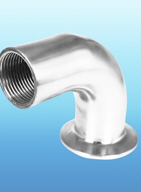 单卡内丝弯头304不锈钢卫生级快装90度内牙弯头卡箍式内丝弯管