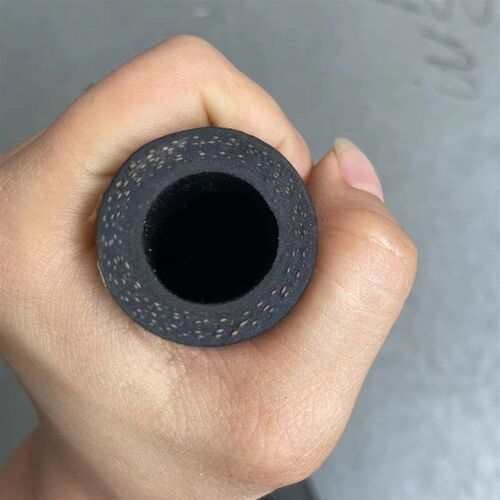 黑色夹布橡胶管 耐高温耐油耐高压胶管蒸汽管4分6分一寸软管水管 - 图0