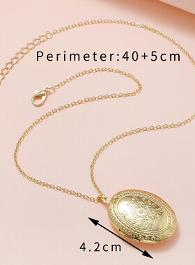 Pop retro openable pendant, picture box, necklace