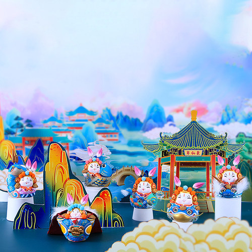 吉兔坊御驾亲征非遗盲盒泥塑摆件女生生日礼物送男友有意义的礼物 - 图3