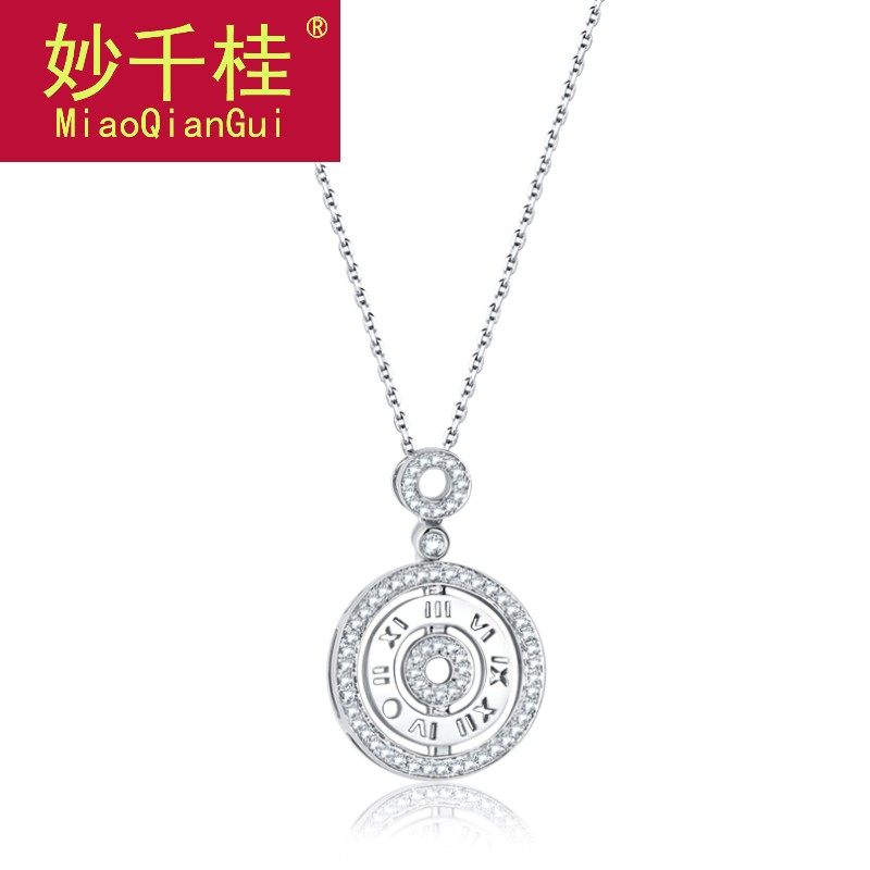 妙千桂18k金项链简约日韩锁骨链 妙千桂项链