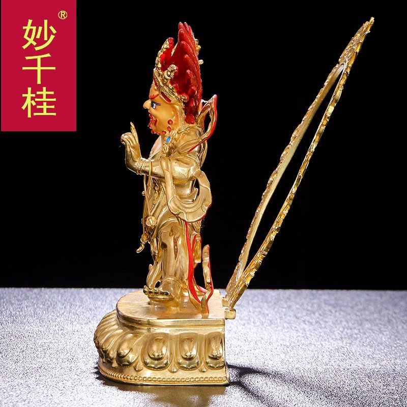 金刚手佛像摆件藏传佛教纯铜5寸 妙千桂摆件