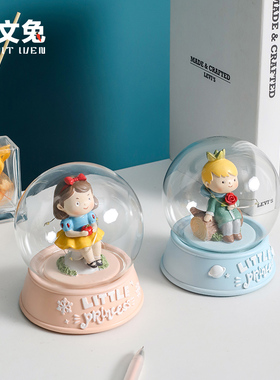 树脂材质发光灯球摆件卧室