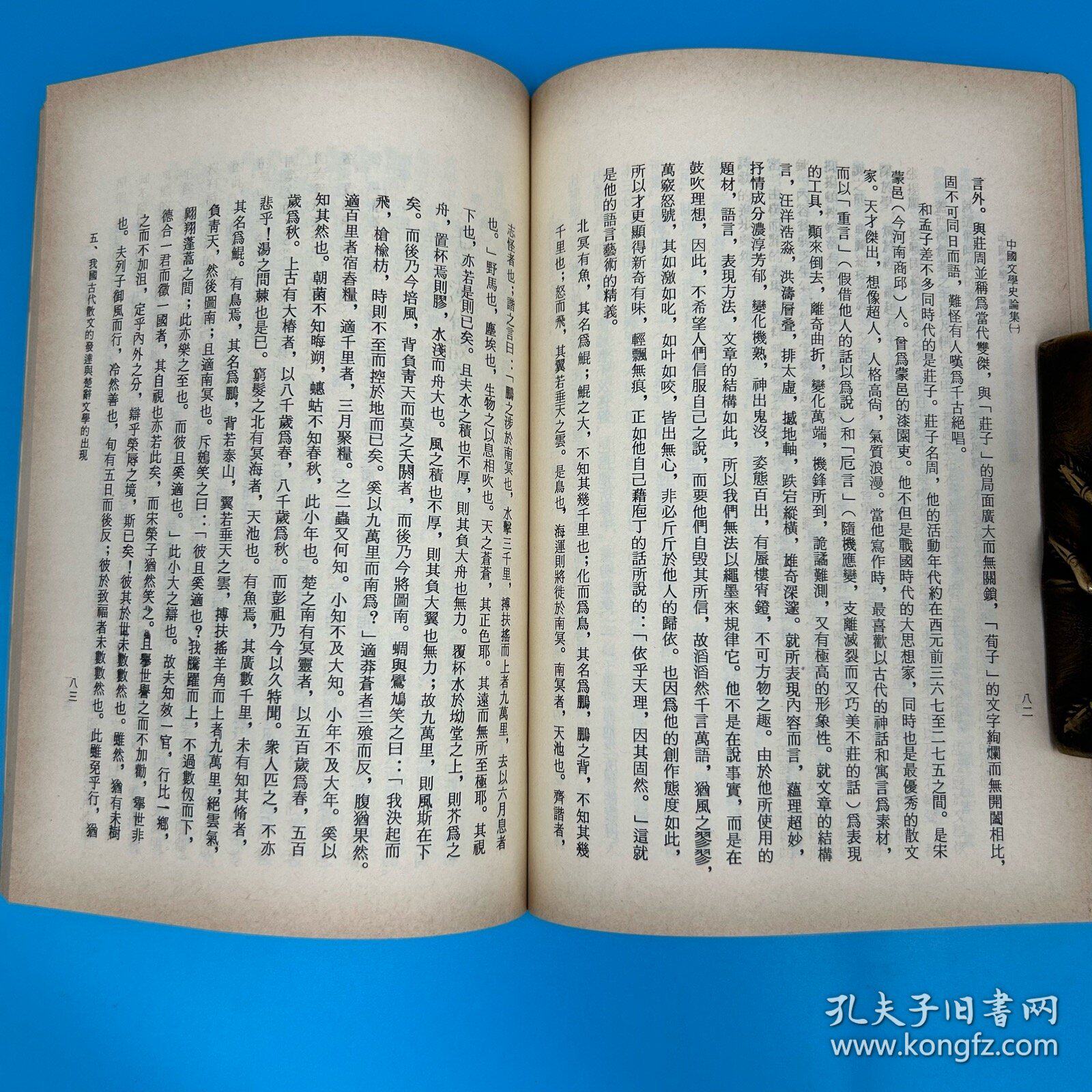 【港台原版】中國文學史論集(一)－由口傳時代到漢代（锁线胶订）1983年12月版 台湾文史哲版  洪顺隆/正版现货 - 图3