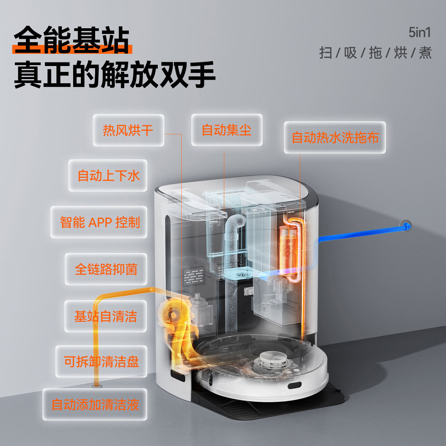uwant热水洗抹布扫地全扫地机器人 uwant扫地机器人