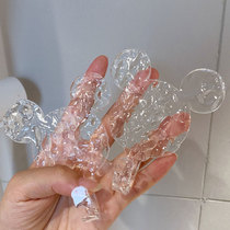 Cartoon Transparent Little Bear Mucus Hook Powerful Viscose Free of punch and no marks self-adhesive hooks cute