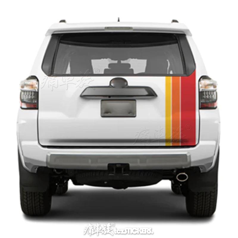 超霸4runner车头机盖车贴拉花 普拉多车尾装饰改装汽车贴纸贴膜 - 图3