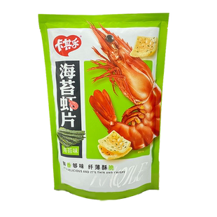 卡其乐海苔味脆虾片228g**2袋