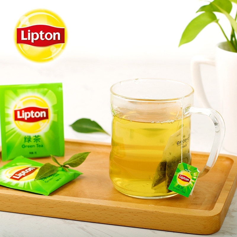 lipton立顿绿茶e80包绿茶茶叶绿茶茶包酒店用S100袋泡茶袋装小包-图3