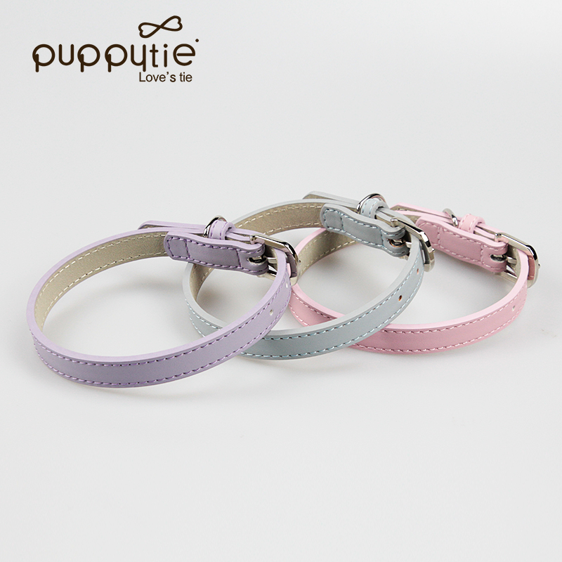 Puppytie狗狗项圈狗圈小型犬脖圈大型犬颈圈皮质中型泰迪宠物用品 - 图3