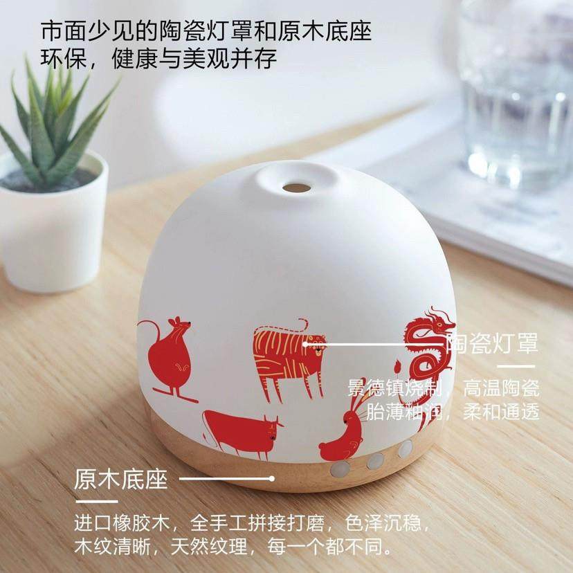 香薰加湿器床头定时氛围夜灯家用小型静音桌面喷雾学生宿舍国潮风,淘宝优惠券,粉丝福利购,淘宝优惠卷