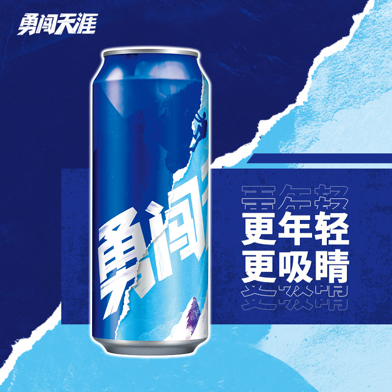 【12大罐装】雪花勇闯天涯啤酒罐装整箱500ml*12听装8度经典正品_酒类
