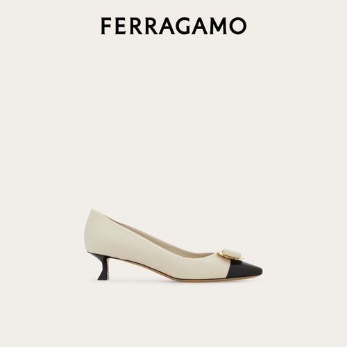【礼物】FERRAGAMO菲拉格慕女士新版Vara扣饰高跟鞋 - 图0