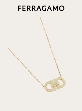 【礼物】FERRAGAMO菲拉格慕女士Gancini吊坠项链
