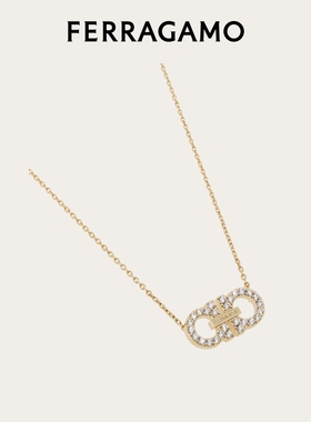 【礼物】FERRAGAMO菲拉格慕女士Gancini吊坠项链