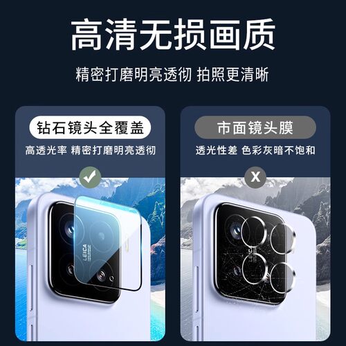适用小米15镜头膜小米15Pro手机后摄像头14钢化膜13后置相机贴膜14Pro保护盖ultra15sPro配件ar增透十五新款 - 图1