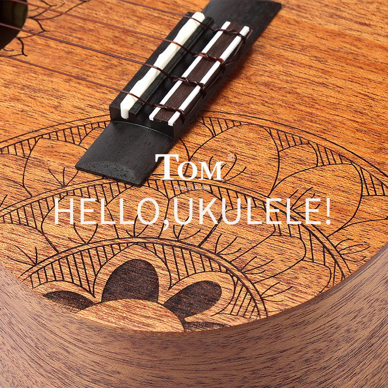 tom向日葵桃花心木尤克里里单板 白熊乐器尤克里里/小吉他