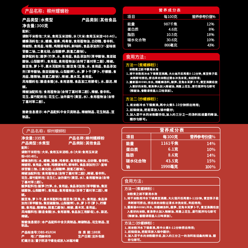 十八巷子柳州螺蛳粉正宗广西特产肥汁米线螺狮粉粉丝整箱335gx5袋 - 图1