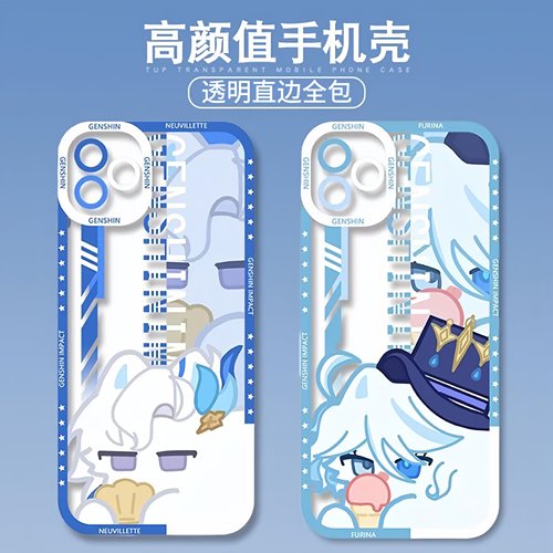 原神手机壳魈猫猫散兵芙宁娜温迪纳西妲胡桃适用苹果17iphone16小米15红米k80至尊华为m70vivoiQOO13一加ace5 - 图0