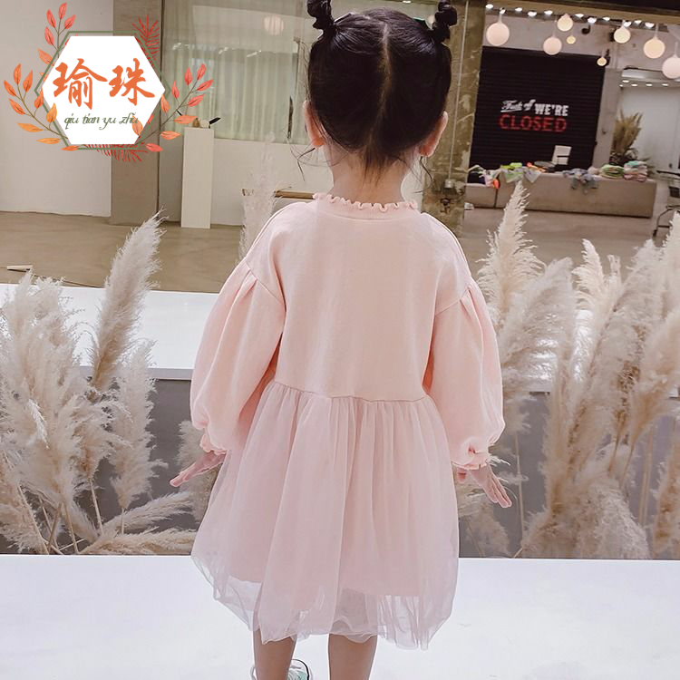 女童秋装2020新款童装儿童连衣裙 瑜珠礼服/晚装