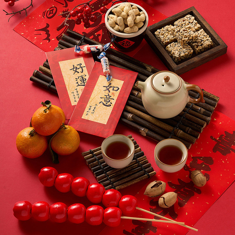 新年餐食饮品拍照道具摆件 春节氛围感装饰场景搭建布置小物件糖葫芦对联灯笼红色主题套餐静物产品摄影拍摄,淘宝优惠券,粉丝福利购,淘宝优惠卷