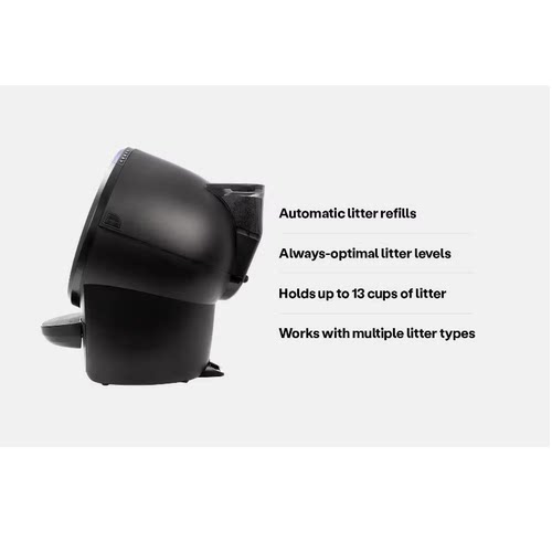 美国代购Whisker Litter-Robot 4 LitterHopper 自动猫砂填充器 - 图1