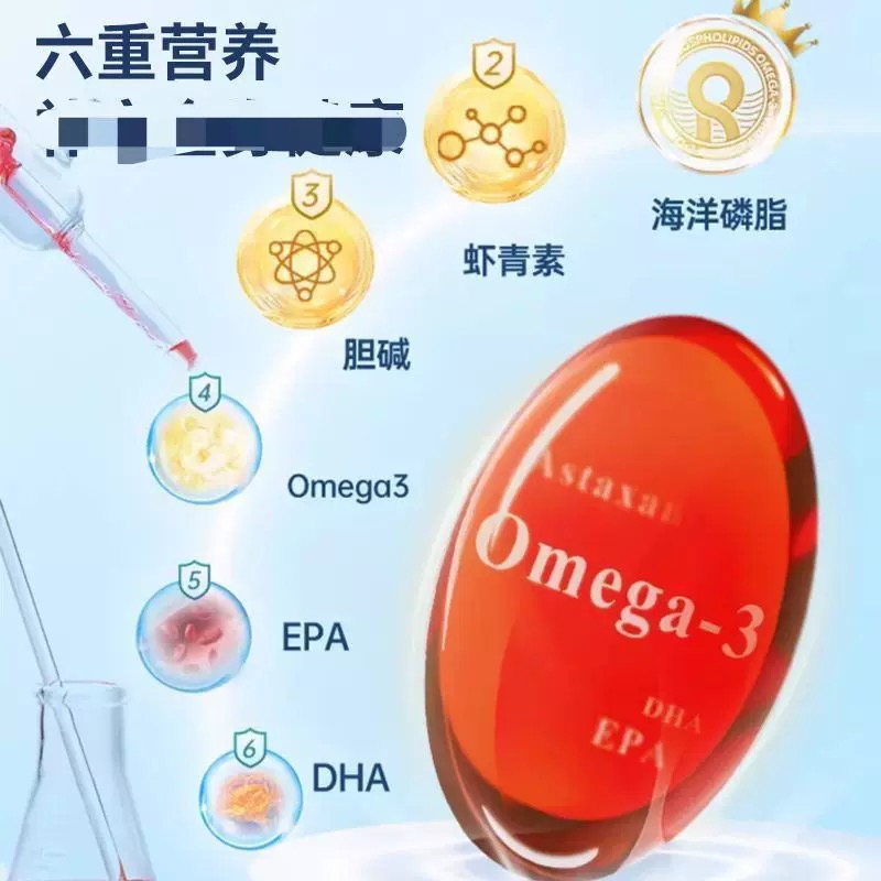 白云山南极深海磷虾油纯调理血脂中老年鱼油无蔗糖官方正品店 - 图2