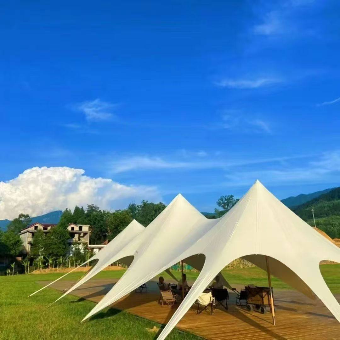 户外营地帐篷超大穹顶防雨防晒单双峰网红八爪鱼营地万重山天幕,淘宝优惠券,粉丝福利购,淘宝优惠卷