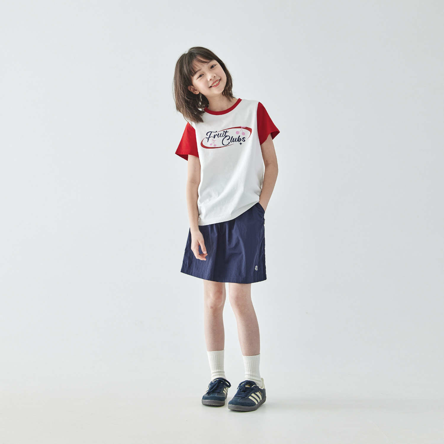 棵初2025年夏季新款童装撞色拼接印花短袖T恤中大童美式复古上衣,淘宝优惠券,粉丝福利购,淘宝优惠卷