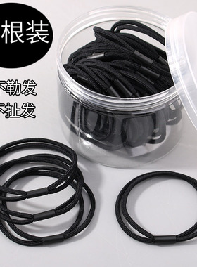 黑色头绳日常耐用高弹力皮筋发圈