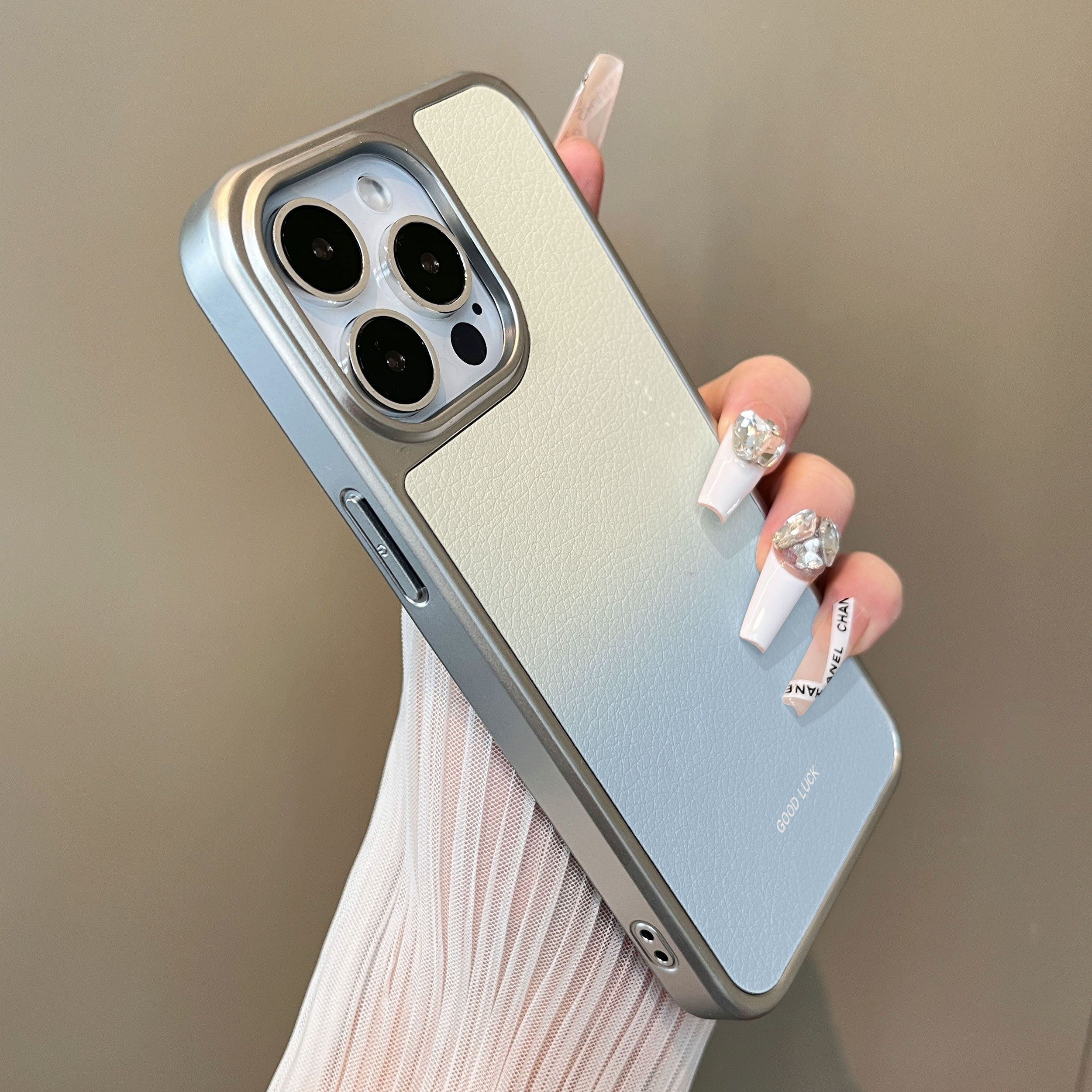 适用于华为mate70proplus手机壳蓝黄渐变good二合一小羊皮60pro十支架简约新款50e套防摔男女生mate60pro+ - 图0