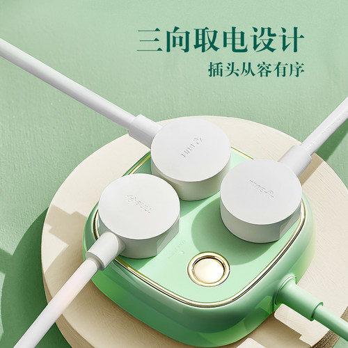 公牛插座复古排插usb插排拖插线板带线家用多功能转换器办公颜值 - 图2