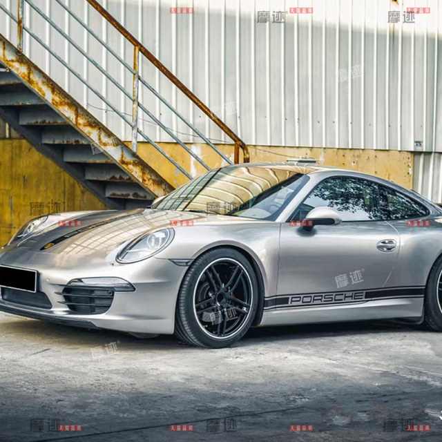 Suitable for Porsche 911 car decals carreraS body modified decorative stickers 992 997 hood film