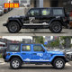 Wrangler car stickers pull pattern camel personalized car stickers off-road body stickers color strips Jeep modified decoration BJ40