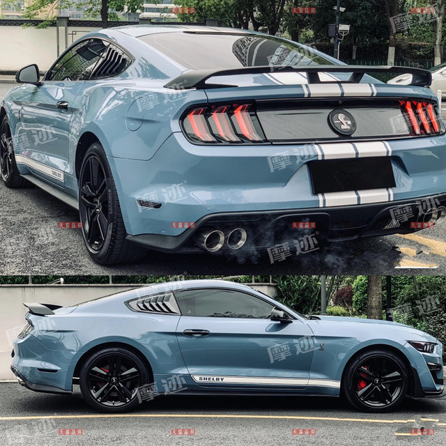 Side skirt hood decoration Mustang sticker hood flower