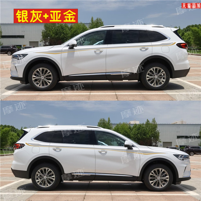 Suitable for Angvision Plus car stickers, Angvision S modified decorative body waistline color strips, Angvision flag stickers