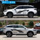 Suitable for Beijing BAIC X7 car stickers, beijing X7 modified body waistline stickers, color strip decoration