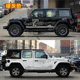 Wrangler car stickers pull pattern camel personalized car stickers off-road body stickers color strips Jeep modified decoration BJ40