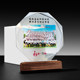Kunming manufacturer kindergarten graduation commemorative crystal trophy apple tree pattern student commemorative party mentor trophy