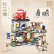 Loz mini folding street scene toy shaved ice shop takoyaki shop inn assembly fun high building block model ornaments