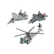 China J-35 Jigsaw Puzzle 20 Fighter Building Blocks Aircraft Assembly Toy Model Children Boy 10th Birthday Gift