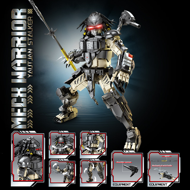 Chinese building blocks Alien vs. Avengers Predator Killing Fields Assembling Fun High Toys Men's Gift