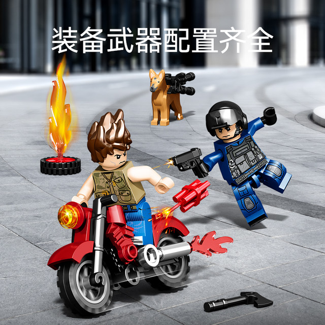 2026 New Senbao Fun High Building Blocks Bulletproof Vehicle Police Off-Road Vehicle Model Assembled Toy Gift for Men