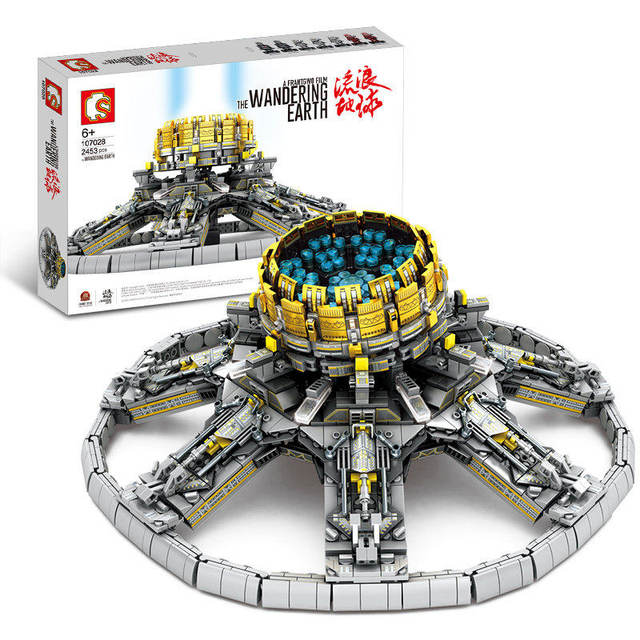 Senbao Wandering Earth Large Planetary Engine Assembling Fun High Building Blocks Educational Toy Gift for Boys and Girls