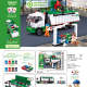 Xiaoluban's new garbage cleaning truck city assembly fun high building blocks educational enlightenment toys for boys and girls