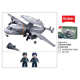 New Air Police 600S early warning aircraft aircraft model military assembly fun high building block ornaments boy toy gift