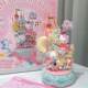 Hello Kitty Gemini Sanrio Music Box Moonlight Club Assembling Fun High Building Blocks Educational Toy Birthday Gift